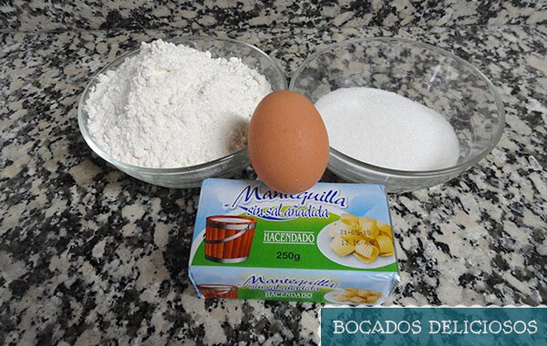 ingredientes galletas de mantequilla pastas de te