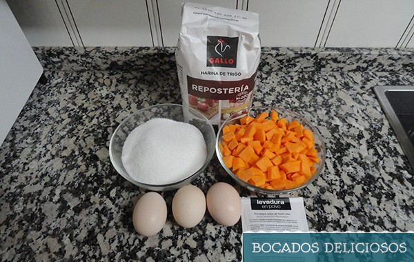 ingredientes bizcocho de calabaza