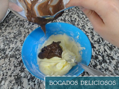 echamos la crema de cacao