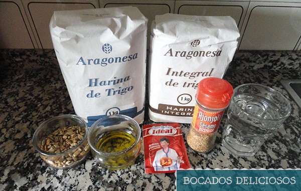 ingredientes pan de semillas