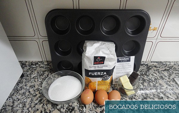 ingredientes muffins calabaza para halloween