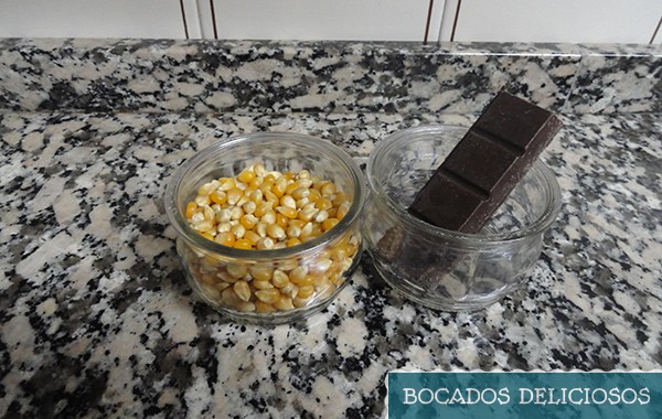 ingredientes palomitas de maiz chocolate