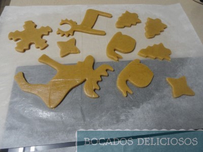 damos forma a las galletas