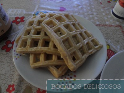 gofres listos para comer
