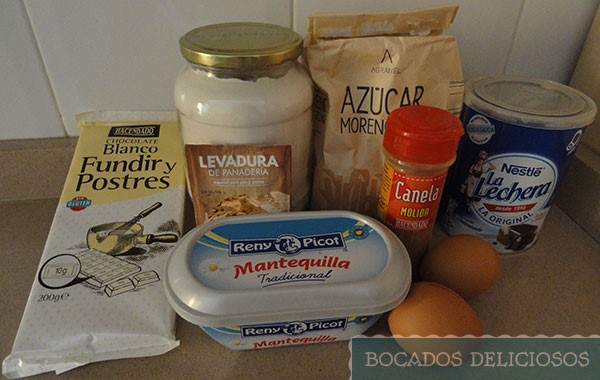 Ingredientes Brownie chocolate blanco