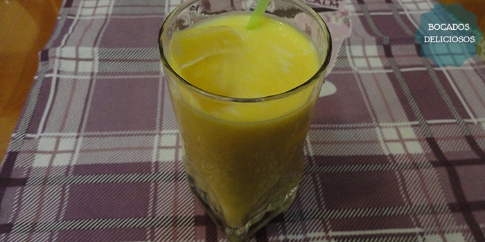 receta batido de mango