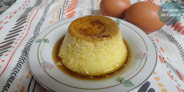 Flan de huevo casero