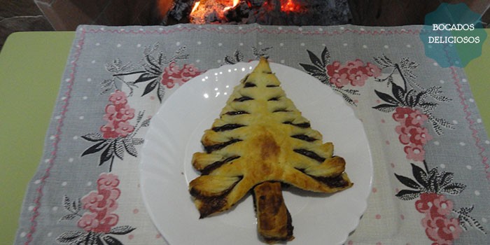 receta arbol de navidad hojaldre